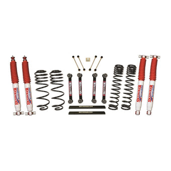 compare product Skyjacker Jeep TJ/LJ 4in Dual Rate Long Travel Front/Rear Suspension Lift Kit w/ Nitro 8000 Shocks