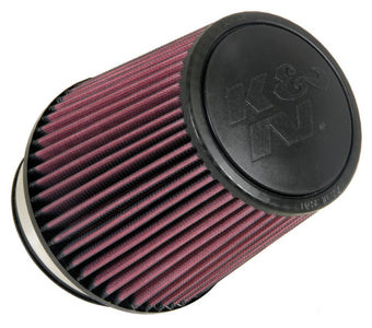 compare product K&N Univ Rubber Round Tapered Filter 4.375in Flg ID/10 Deg Flg Angle 6in B OD/4.625in T OD/6.5in H