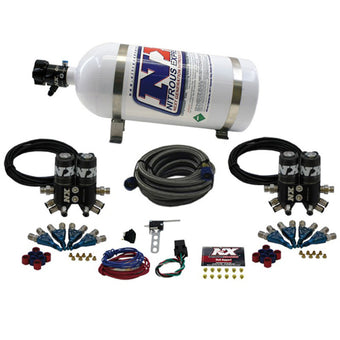 compare product Nitrous Express Street Shark Gas 4 Solenoids Nitrous Kit (100-150-250HP) w/10lb Bottle