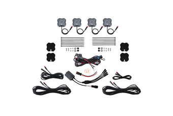 compare product Diode Dynamics RGBW Rock Light Installer Magnet Mount Kit w/Controller (4-pack)