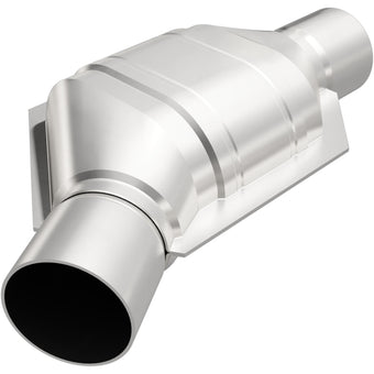 compare product MagnaFlow Universal Catalytic Converter 2in Inlet/Outlet Angled Offset/Center Oval (California)