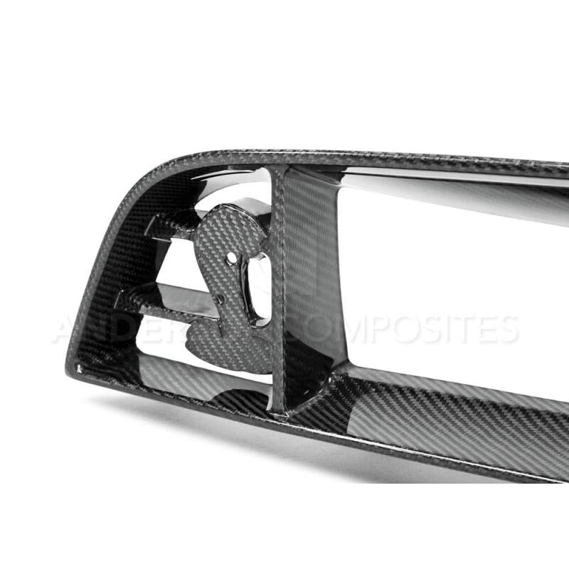Anderson Composites 10 - 14 Ford Mustang/Shelby GT500 Front Upper Grille (w/ Spot for Cobra Emblem) - My Store