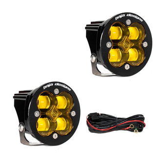compare product Baja Designs Squadron R SAE LED Spot Light - Amber - Pair
