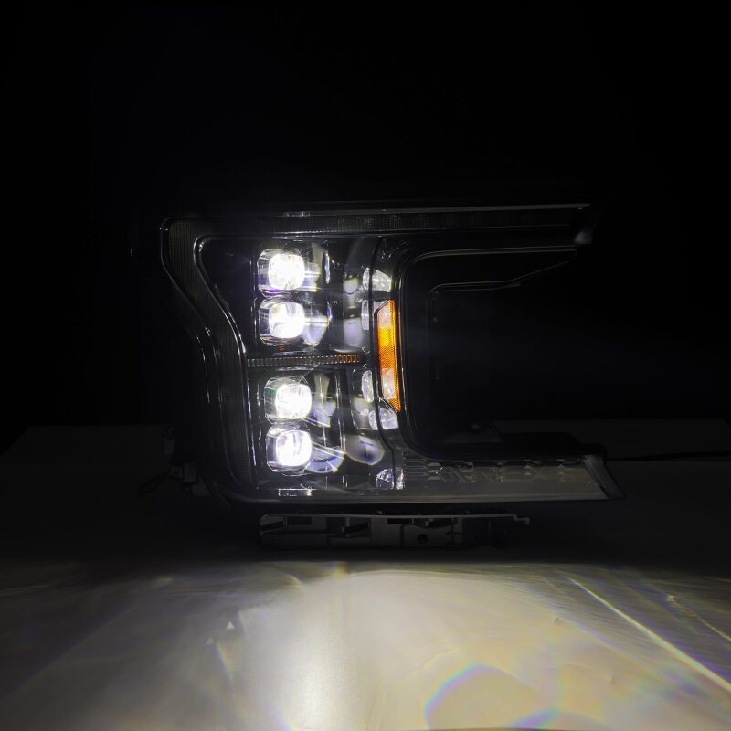 AlphaRex 18 - 20 Ford F - 150 NOVA LED Proj Headlight Alpha Blk (14th Gen G2 Style) - My Store