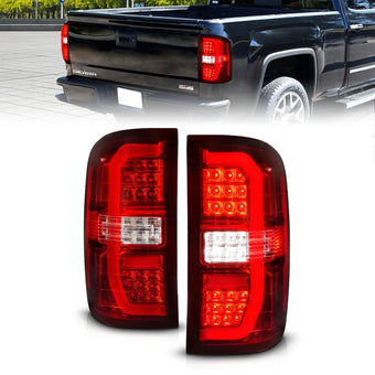 compare product ANZO 14-18 GMC Sierra 1500 LED Taillights Red/Clear