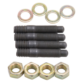 compare product Edelbrock Carburetor Mounting Studs Bullet Nosed Black Oxide Gold Iridite Washers/Nuts Set of 4