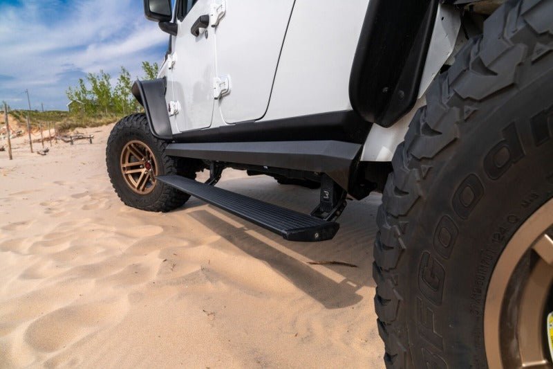 AMP Research 2007 - 2018 Jeep Wrangler JKU 4DR PowerStep XL - Black (Incl OEM Style Illumination) - My Store
