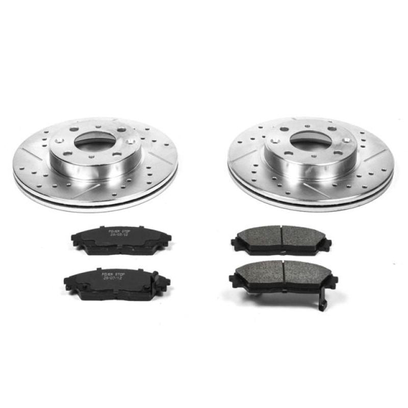 Power Stop 90 - 91 Honda Civic Front Z23 Evolution Sport Brake Kit - My Store