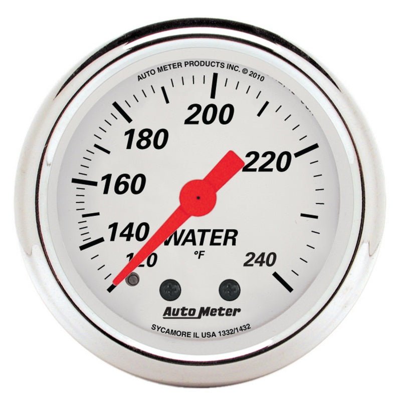 AutoMeter Gauge Kit 5 Pc. 3 - 1/8in. & 2 - 1/16in. Mech. Speedo. Wtmp & Oilp Arctic Wht - My Store