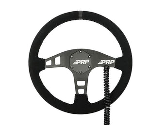 compare product PRP Heated Flat Suede Steering Wheel - Black