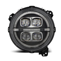 AlphaRex 18 - 23 Jeep Wrangler JL/Gladiator JT LED Proj Headlights Black w/ Activ Light/Seq Signal/DRL - My Store