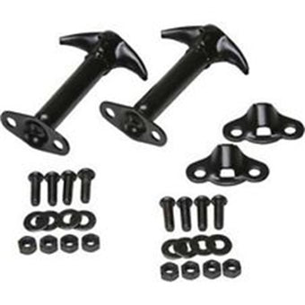 compare product Rampage 1945-1949 Jeep CJ2A Hood Catch Kit - Black