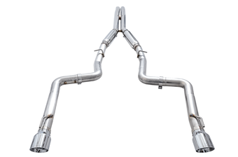 compare product AWE Tuning 2015+ Dodge Charger 6.4L/6.2L Supercharged Track Edition Exhaust - Chrome Silver Tips