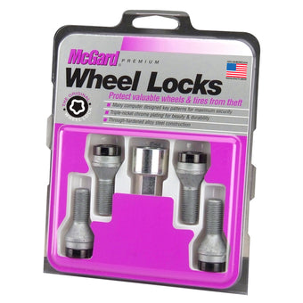 compare product McGard Wheel Lock Bolt Set - 4pk. (Cone Seat) M14X1.5 / 17mm Hex / 31.0mm Shank Length - Black