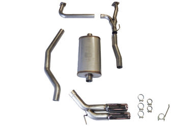 compare product JBA 04-20 Nissan Titan 5.6L 304SS Pass Side Dual Exit Cat-Back Exhaust