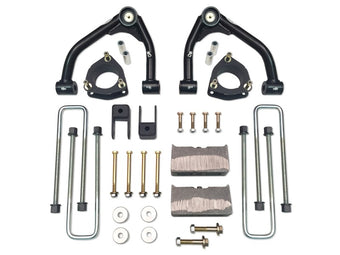 compare product Tuff Country 14-18 Chevy Silverado 1500 4wd 4in Lift Kit (w/1 Pc OE Cast Stl Up Arms No Shocks)