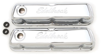compare product Edelbrock Valve Cover Signature Series Ford 260-289-302-351W CI V8 Chrome