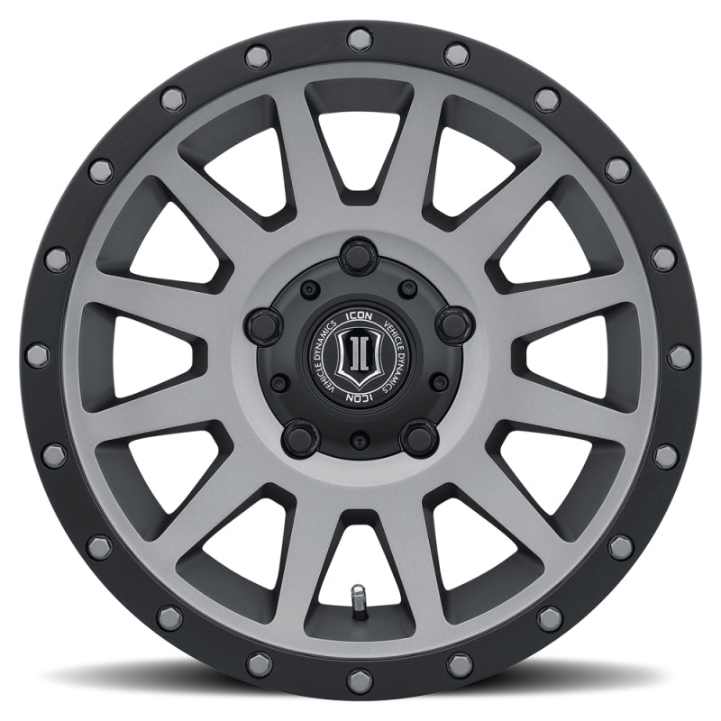 ICON Compression 17x8.5 5x150 25mm Offset 5.75in BS 110.1mm Bore Titanium Wheel - My Store