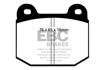 compare product EBC 77-83 BMW 320 2.0 (E21) Yellowstuff Front Brake Pads