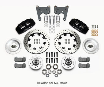 compare product Wilwood Dynapro 6 Front Hub Kit 12.19in Drilled 65-72 CDP C Body -Drum