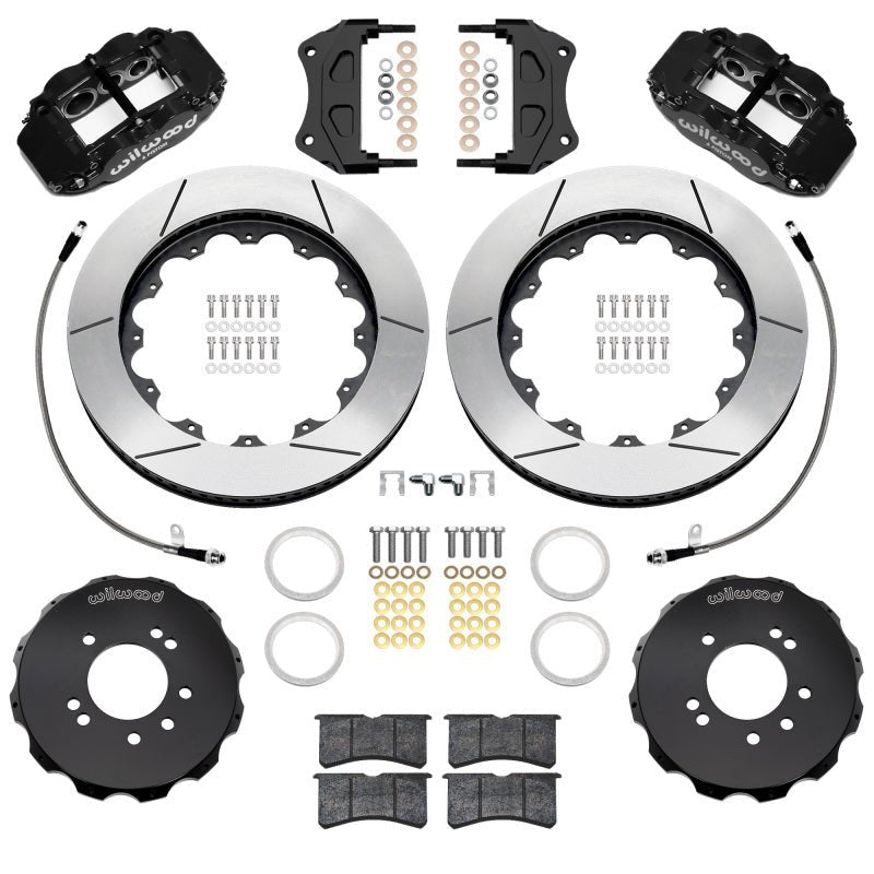 Wilwood 89 - 98 Nissan 240SX/89 - 94 Skyline/90 - 96 300ZX Superlite 6R Fr BBK w/ 14in SLT Rotors - Black - My Store