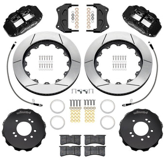compare product Wilwood 89-98 Nissan 240SX/89-94 Skyline/90-96 300ZX Superlite 6R Fr BBK w/ 14in SLT Rotors - Black