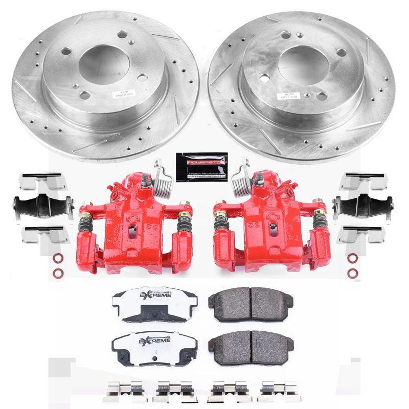 Power Stop 01 - 02 Infiniti G20 Rear Z26 Street Warrior Brake Kit w/Calipers - My Store
