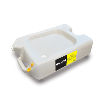 compare product Matrix Concepts M28 Oil Drain Container 15 Quart - White