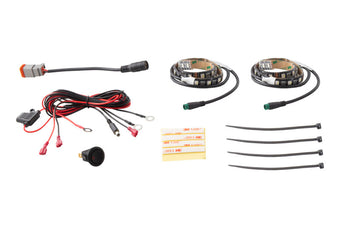 compare product Diode Dynamics RGBW Grille Strip Kit 2pc Multicolor