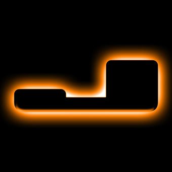compare product ORACLE Lighting Universal Illuminated LED Letter Badges - Matte Blk Surface Finish - J