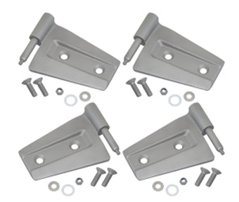 compare product Kentrol 07-18 Jeep Wrangler JK Door Hinge Set 4 Pieces 2 Door Bare Grey