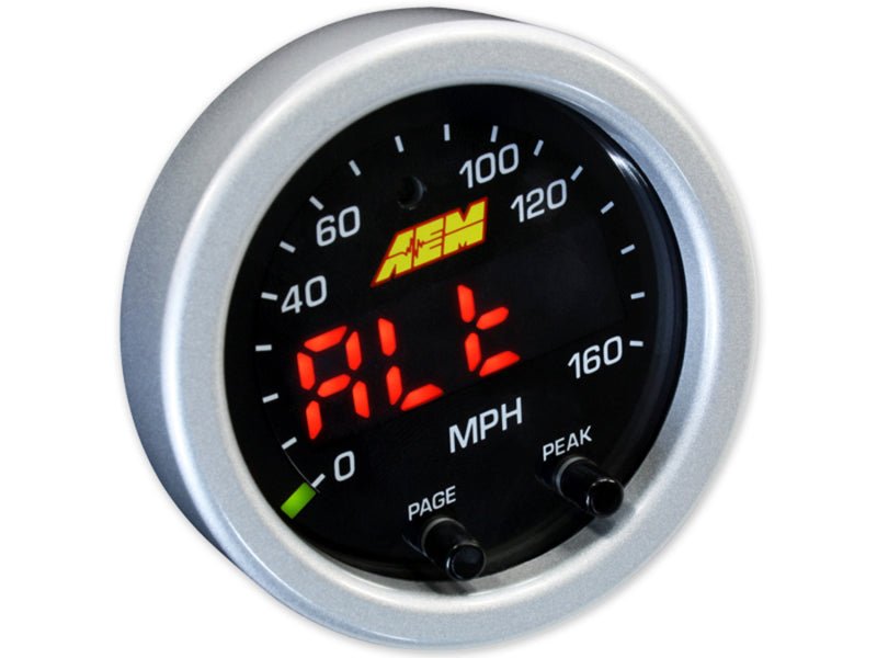 AEM X - Series 0 - 160 MPH Black Bezel w/ Black Face GPS Speedometer Gauge - My Store