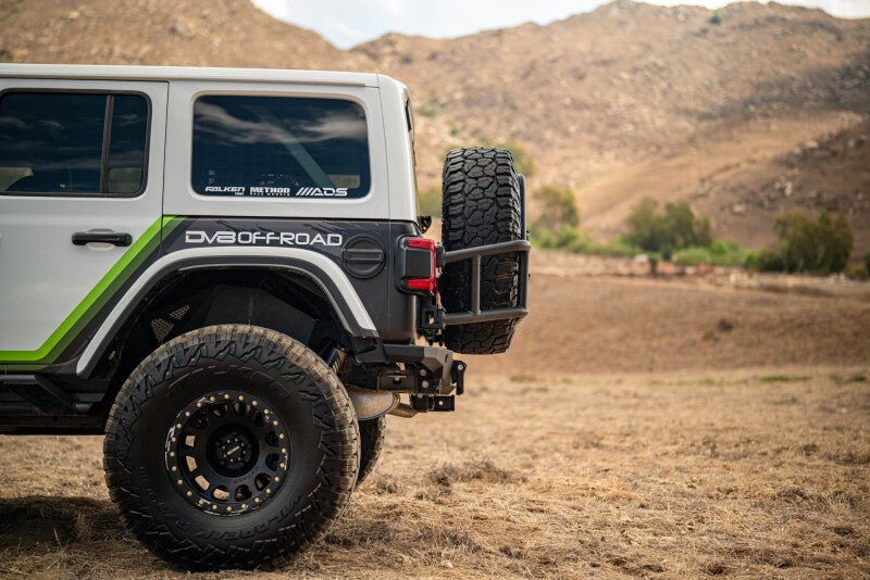 DV8 18 - 25 Jeep Wrangler JL Body Mounted Tire Carrier - My Store