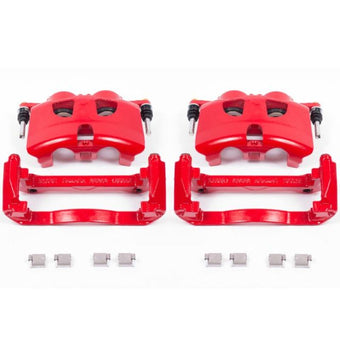 compare product Power Stop 12-19 Ford F-150 Front Red Calipers w/Brackets - Pair