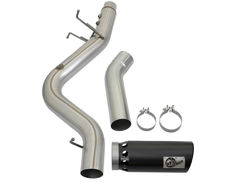 aFe LARGE BORE HD 5in 409 - SS DPF - Back Exhaust w/Black Tip 2017 GM Duramax V8 - 6.6L (td) L5P - My Store