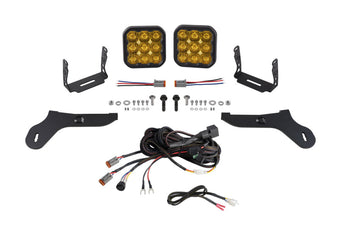 compare product Diode Dynamics 17-20 Ford Raptor SS5 Bumper LED Pod Light Kit - Sport Yellow Driving