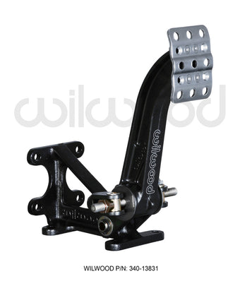compare product Wilwood Adjustable Brake Pedal - Dual MC - Floor Mount - 6:1