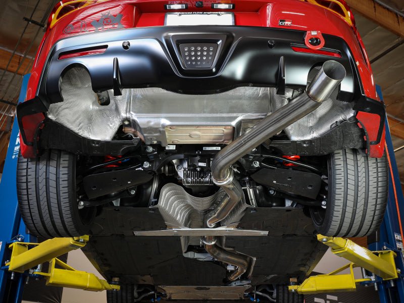 aFe POWER Takeda 2020 Toyota Supra L6 - 3.0L (t) 3.5in 304 SS CB Exhaust 4in Brushed Finish Tip - My Store