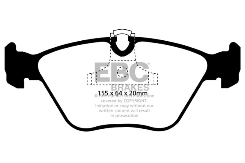 EBC 04 - 06 BMW X3 2.5 (E83) Yellowstuff Front Brake Pads - My Store