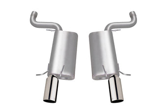 compare product Gibson 06-08 Cadillac STS V 4.4L 2.5in Axle-Back Dual Exhaust - Stainless