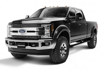 compare product Bushwacker 17-18 Ford F-250 Super Duty Extend-A-Fender Style Flares 4pc - Black