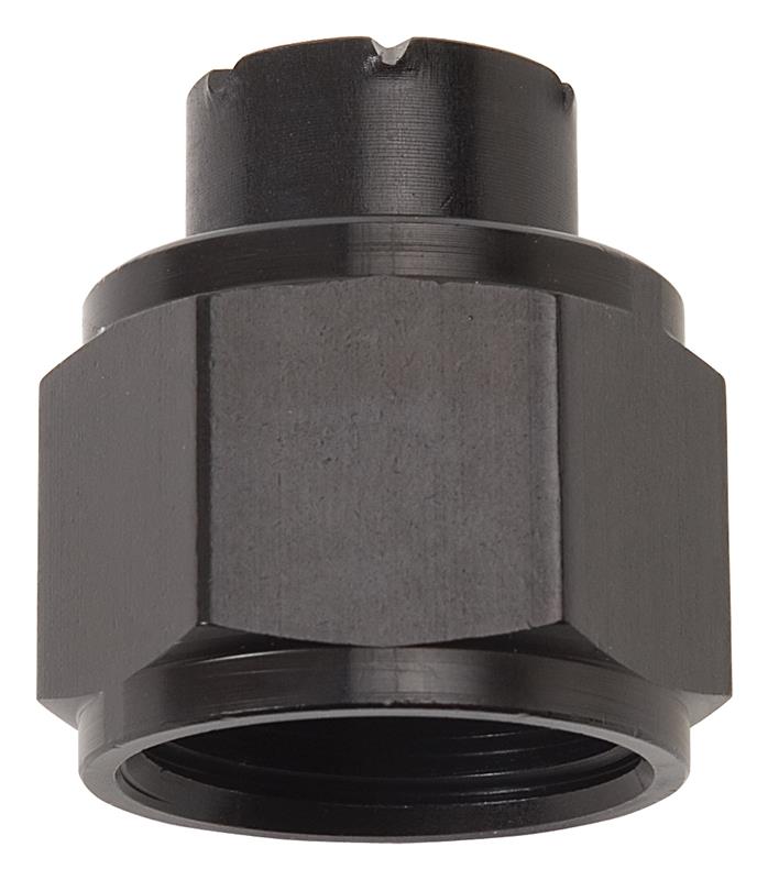 Russell Performance - 12 AN Flare Cap (Black) - My Store
