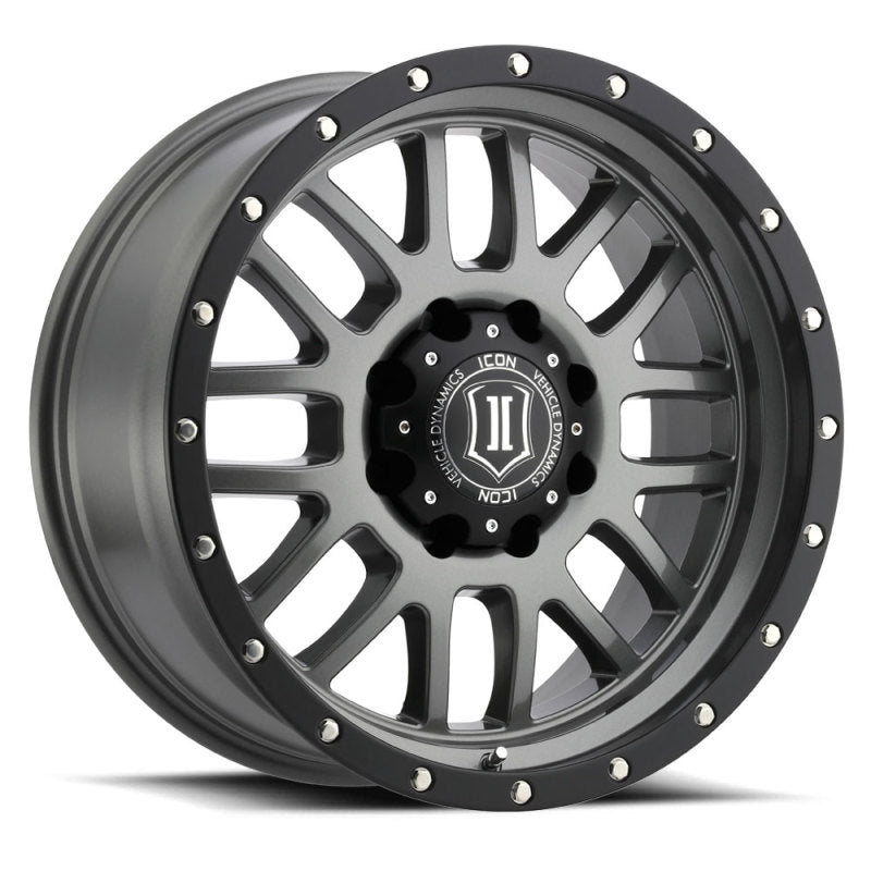 ICON Alpha 20x9 8x170 0mm Offset 5in BS 125.2mm Bore Gun Metal Wheel - My Store