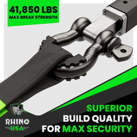 Rhino USA 3/4In D - Ring Shackle Set (2 - Pack)(Green) - My Store