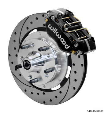 compare product Wilwood Dynapro 4R Front Kit 11.75in SPR Drilled and Slotted Rotors - Black