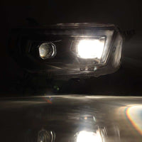 AlphaRex 10 - 13 Toyota 4Runner PRO - Series Projector Headlights Plank Style Black w/Seq Signal/DRL - My Store
