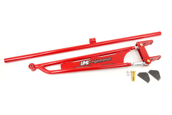 compare product UMI Performance 82-02 GM F-Body Weld In Mild Steel Torque Arm Straight Crossmember - Red