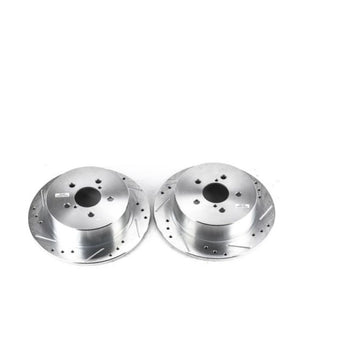 compare product Power Stop 05-09 Subaru Legacy Rear Evolution Drilled & Slotted Rotors - Pair