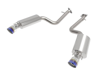 compare product aFe Lexus IS350 14-22 V6-3.5L Takeda Axle-Back Exhaust System- Blue Tip