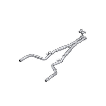 compare product MBRP 15-23 Dodge Challenger 6.2L, 6.4L HEMI AL Steel 3in Cat-Back Dual Split - Street Version